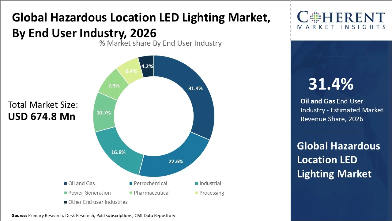Hazardous Location LED Lighting Market By End User Industry